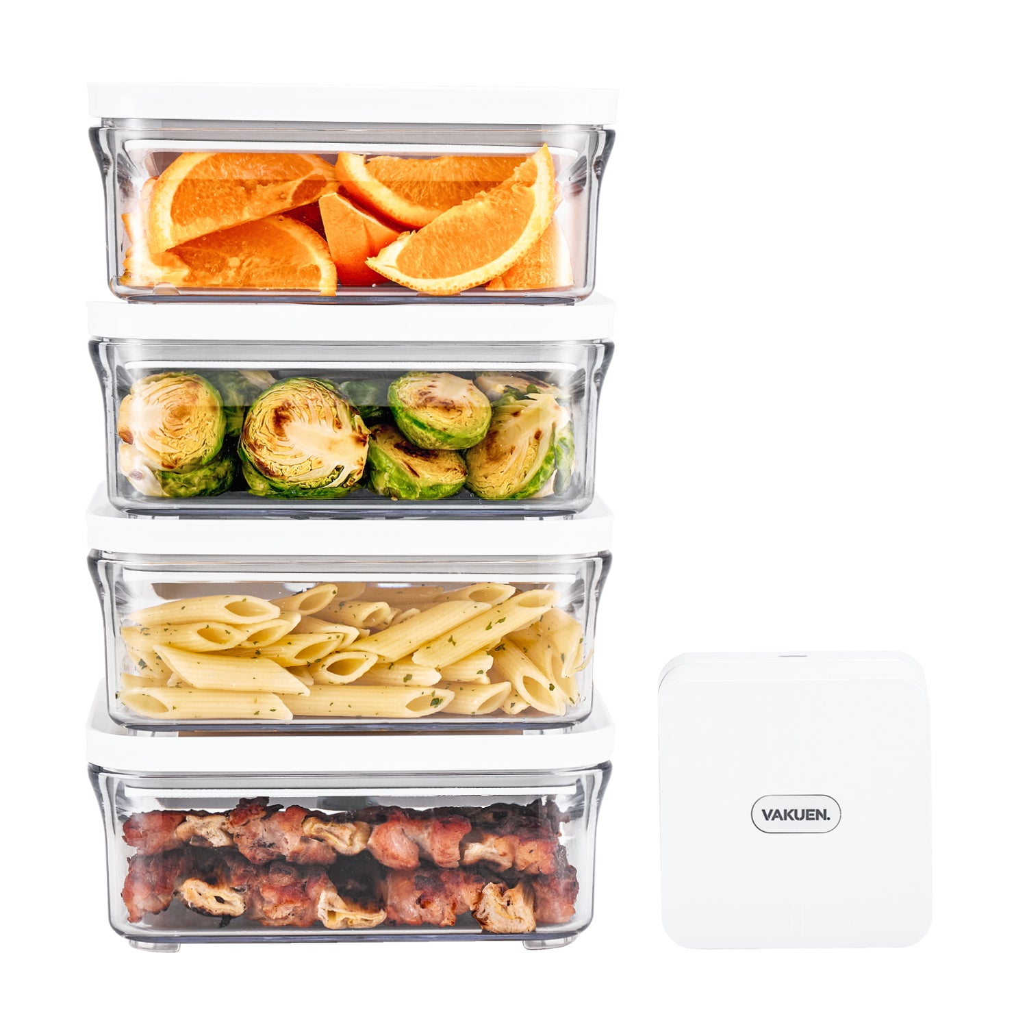 Vacuum Airtight Food Storage Containers, Meal Prep 5PC-SET