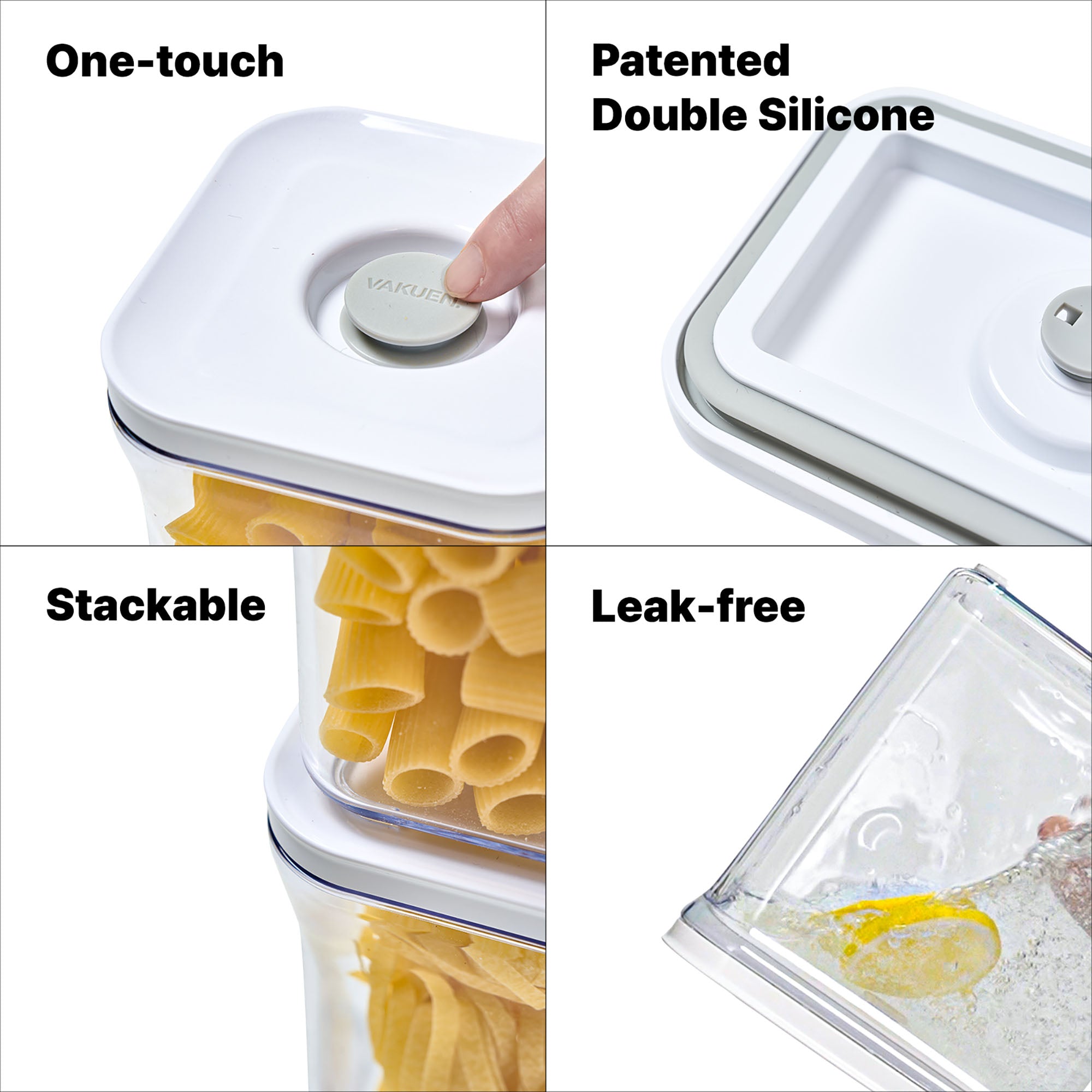 Vacuum Airtight Food Storage Container - 8pc